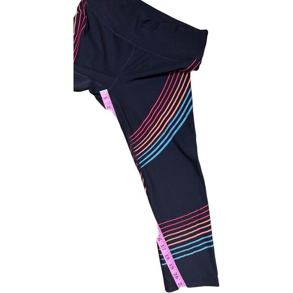 RBX Women's Athletic Sporty Black & Multi-color Legging Sz M - Picture 8 of 8